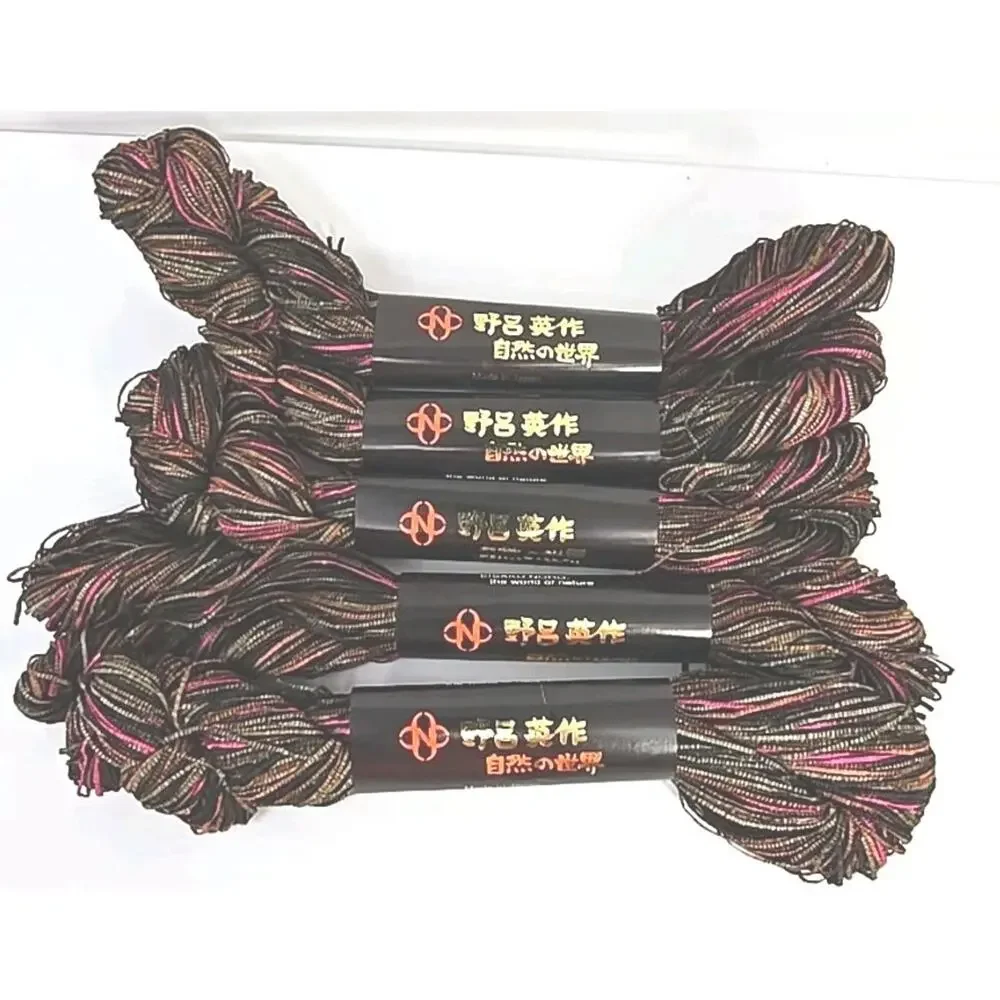 Eisaku Noro Knitting Yarn Thread Color #201 Ganpi Tape Combination Lot of 5 U326